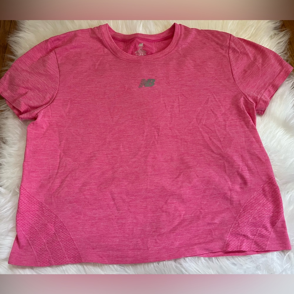 New Balance Hot Pink Performance Tee